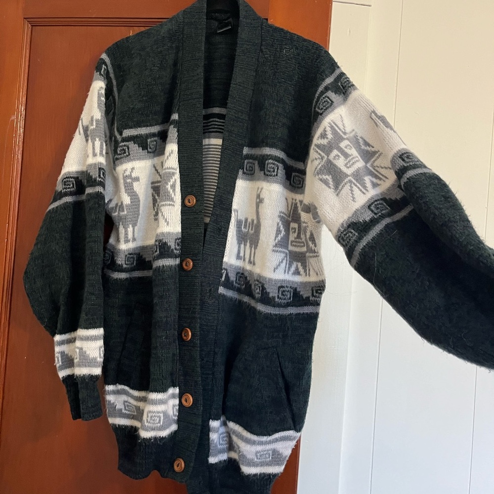 Vintage 1990 Llama Sweater